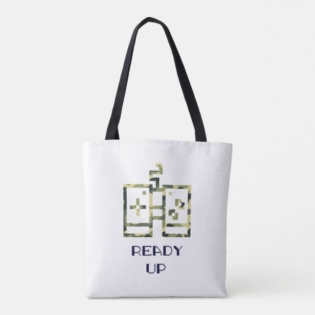 Tote Bag Camouflage Contrôleur de jeu vidéo prêt Gamer (Dos)