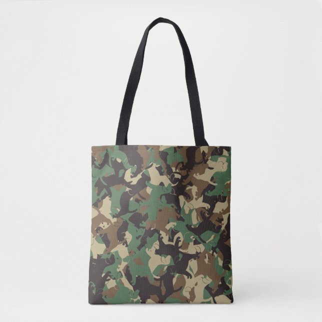Tote Bag Camouflage de beagle (Devant)