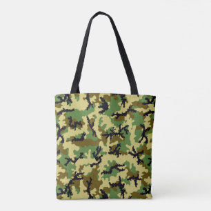 Tote Bag Camouflage de forêt