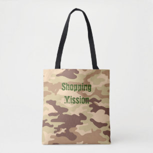 Tote Bag Camouflage du désert Brown