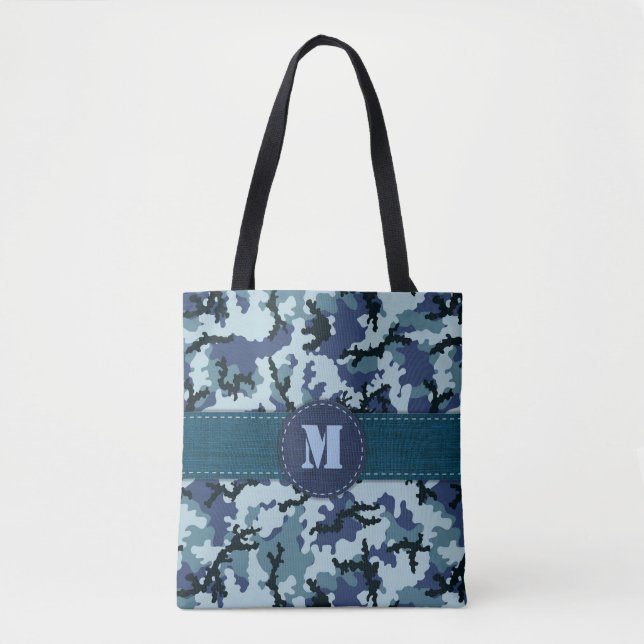 Tote Bag Camouflage marine (Devant)