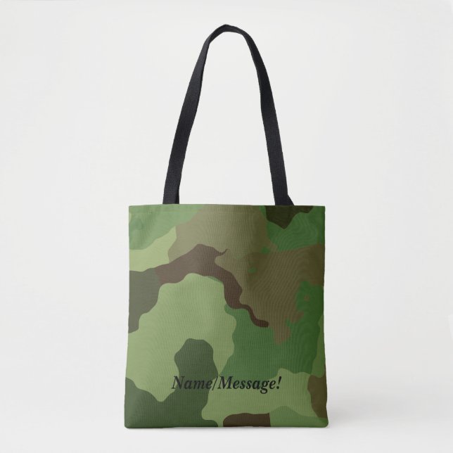 Tote Bag Camouflage militaire traditionnel (Devant)