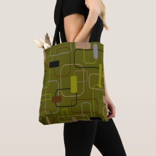 Tote Bag Camouflage moderne du milieu du siècle