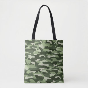 Tote Bag Camouflage vert