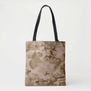 Tote Bag Camouflage vert Brown beige du désert