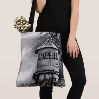 Tote Bag Campbell CA Water Tower Brossé Polyester Fourre-to