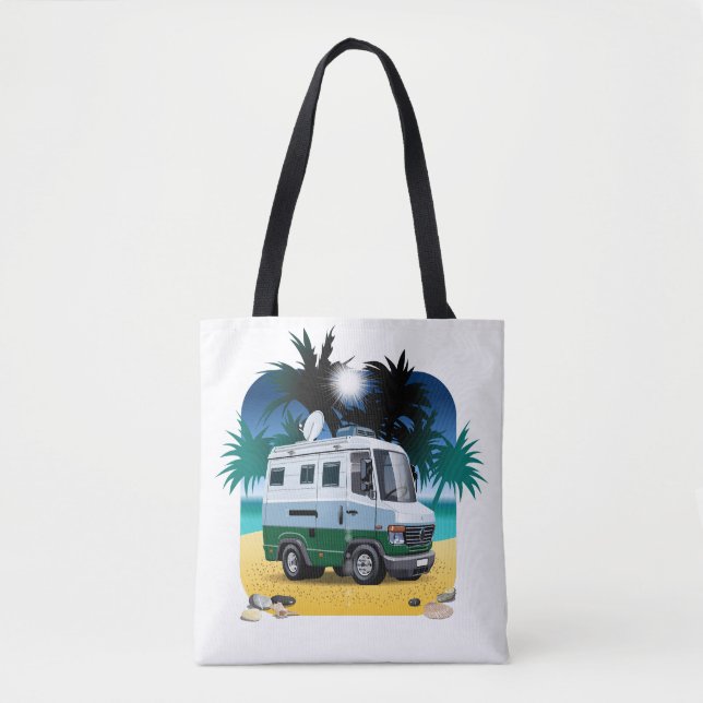 Tote Bag Camper de dessin (Devant)