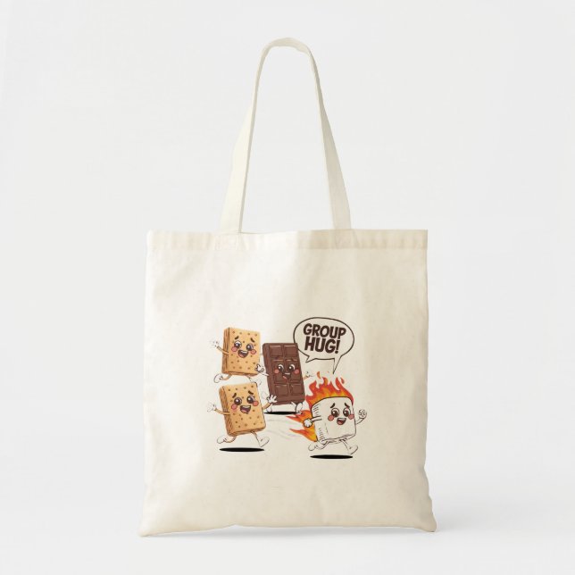 Tote Bag Camping amusant, pour les amateurs de plein air (Devant)
