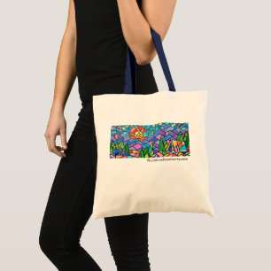 Tote Bag Camping Colorado coloré Mosaïque d'oeuvres d'art