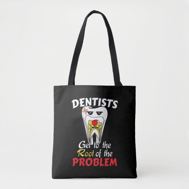 Tote Bag Canal racine pour dentiste - Jeu de cavité pour de (Devant)