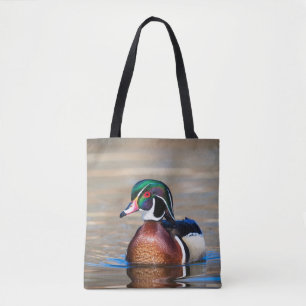 Tote Bag Canard à bois dans un étang