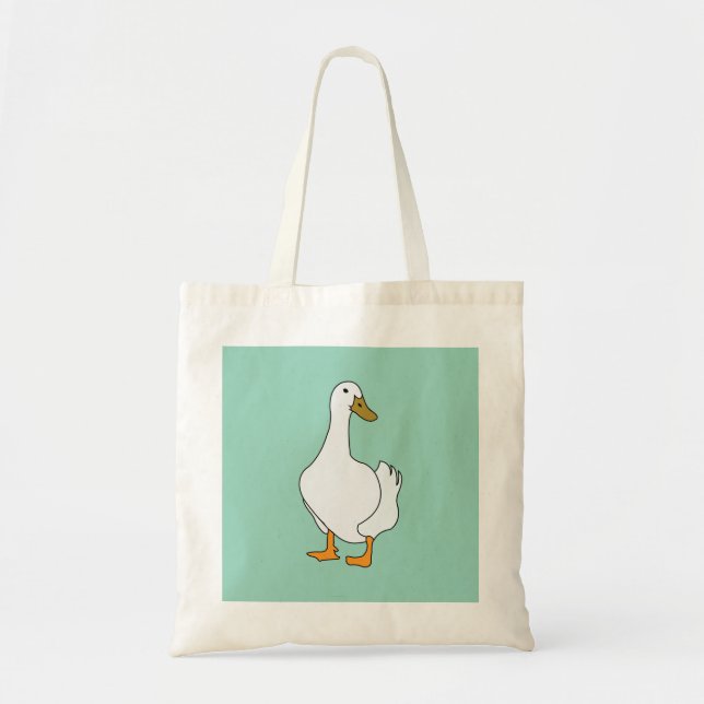 Tote Bag Canard à canard blanc (Devant)