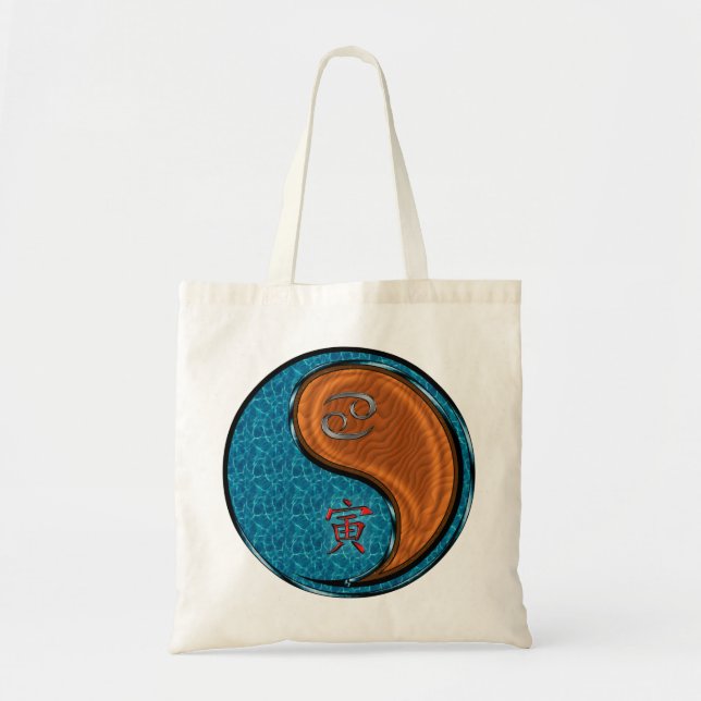 Tote Bag Cancer et tigre de bois (Devant)