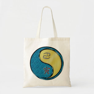 Tote Bag Cancer et tigre métallique