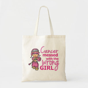 Tote Bag Cancer sali avec le cancer du sein faux de la