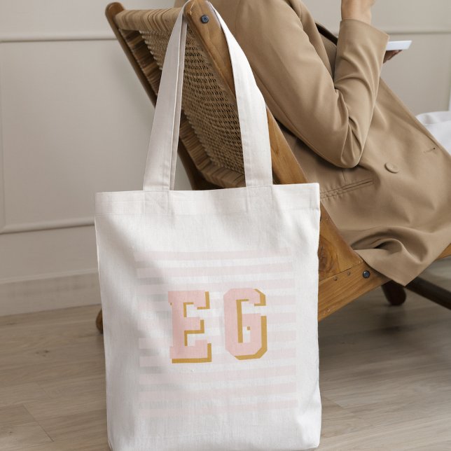 Tote Bag Canevas Chic Pink Preppy (Créateur téléchargé)