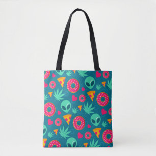 Tote Bag Cannabis et Aliens