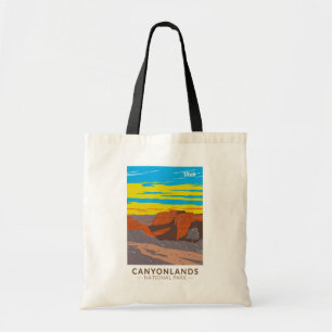 Tote Bag Canyonlands National Park Moab Travel Art Vintage