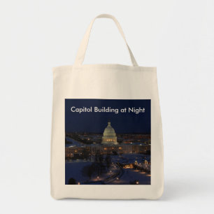 Tote Bag Capitole américain la nuit