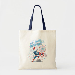 Tote Bag Captain America "Rouge, Blanc et Incroyable !"