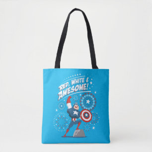 Tote Bag Captain America "Rouge, Blanc et Incroyable !"