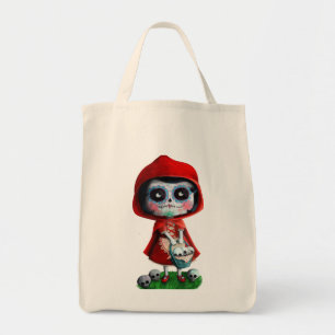 Tote Bag Capuchon de rouge de Dia de los Muertos Little