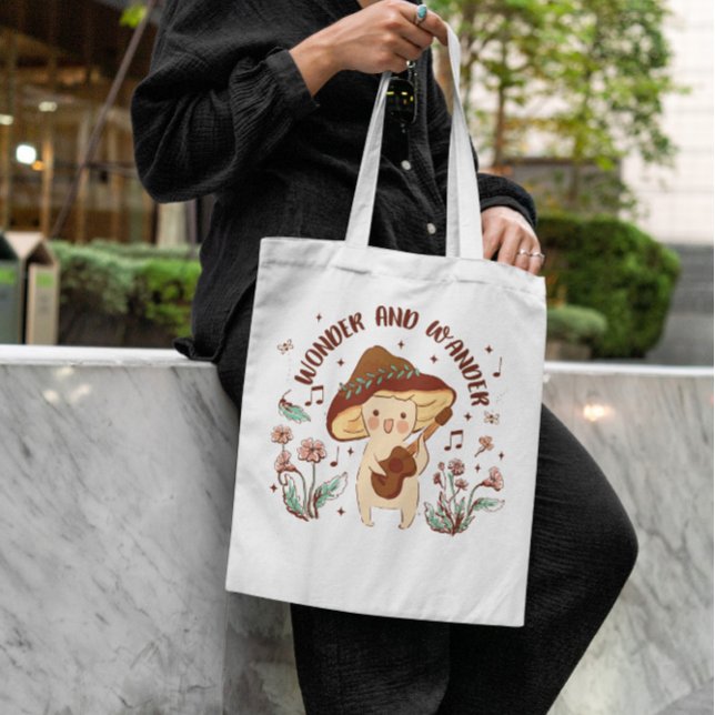 Tote Bag Caractère du champignon mignon (Créateur téléchargé)