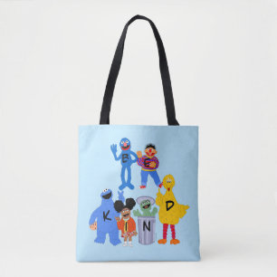 Tote Bag Caractères de rue Sésame Be Kind - Langue des si