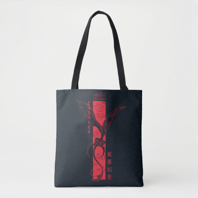 Tote Bag Caraxes dans les bannières de vol Nouvel An chinoi (Devant)