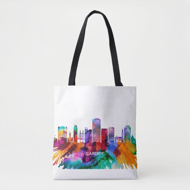 Tote Bag Cardiff Skyline (Devant)