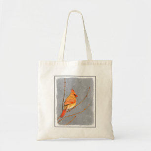 Tote Bag Cardinal sur la peinture de branche - Art original