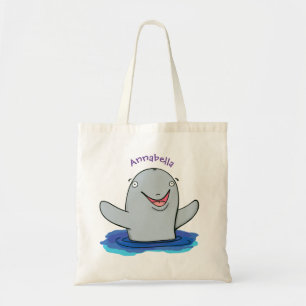 Tote Bag Caricature adorable de marsouin