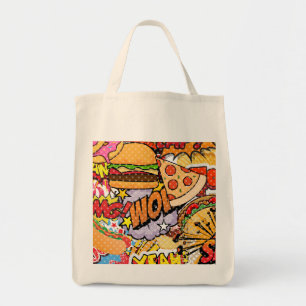 Tote Bag Caricature alimentaire