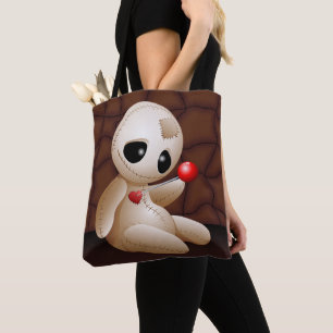 Tote Bag Caricature de poupée vaudou en amour