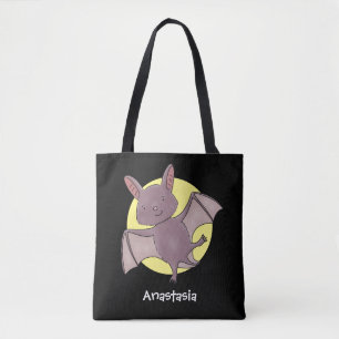 Tote Bag Caricature de vol de chauve-souris