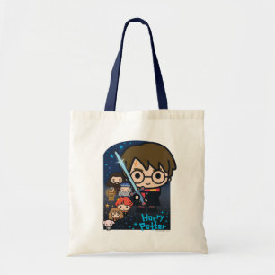 Tote Bag Caricature Harry Potter Chambre des secrets Graphi