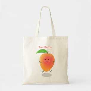 Tote Bag Caricature jaune mangue mignonne