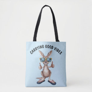 Tote Bag Caricature Kangaroo