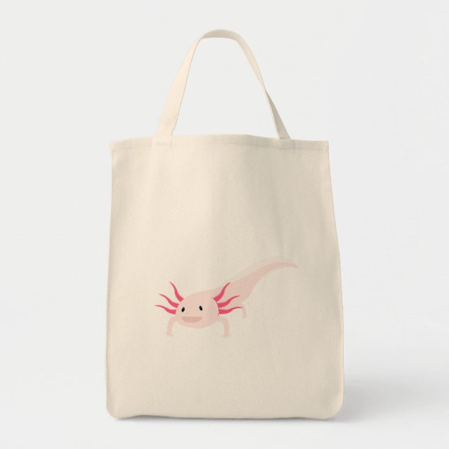 Tote Bag Caricature vectorielle Axoloti (Devant)
