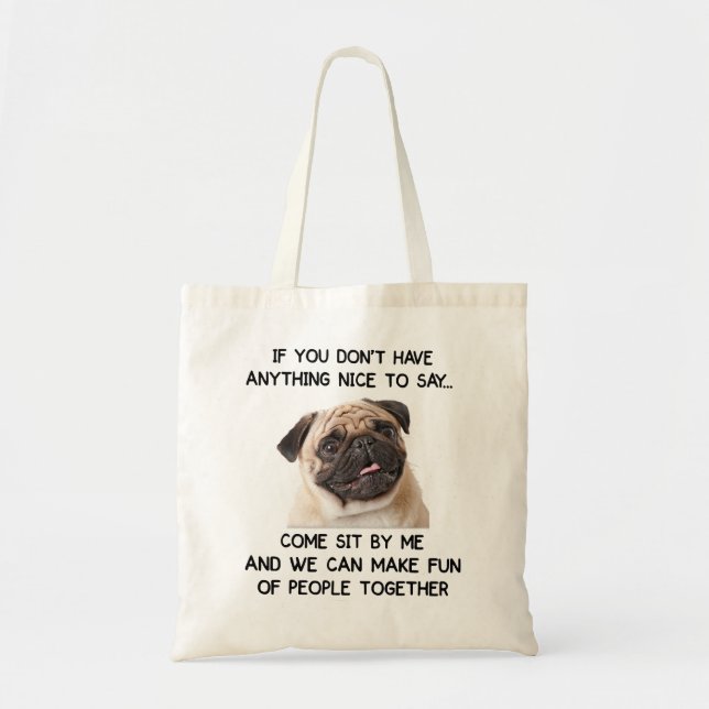 Tote Bag Carlin Chien Dons Fête Des Mères Au Meilleur Carli (Devant)