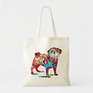 Tote Bag Carlin chien graffiti fourre-tout