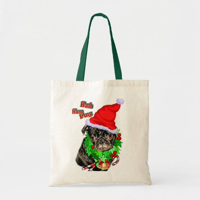 Tote Bag Carlin Drôle cadeaux de Noël (Devant)