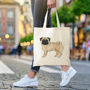 Tote Bag Carlin Fawn Chien Mops Conception Pour Propriétair