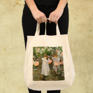 Tote Bag Carnation, Lily, Lily, Rose Par John Singer Sargen