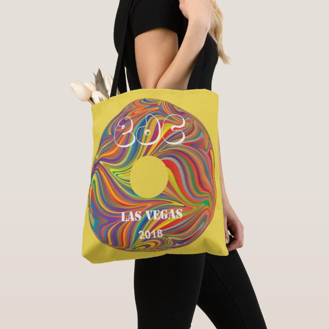 Tote Bag Carnaval de marguerite électrique (De près)