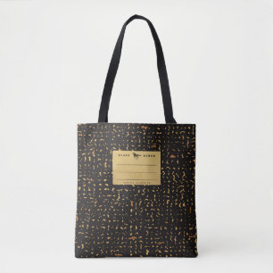 Tote Bag Carnet de composition or