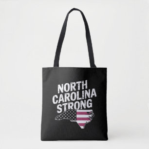 Tote Bag Caroline Du Nord Forte Avec Le Drapeau NC State Et