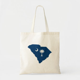 Tote Bag Caroline du Sud en bleu et blanc