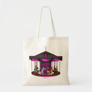 Tote Bag Carousel pourpre