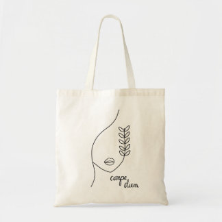 Tote Bag Carpe Diem minimaliste Fourre-tout